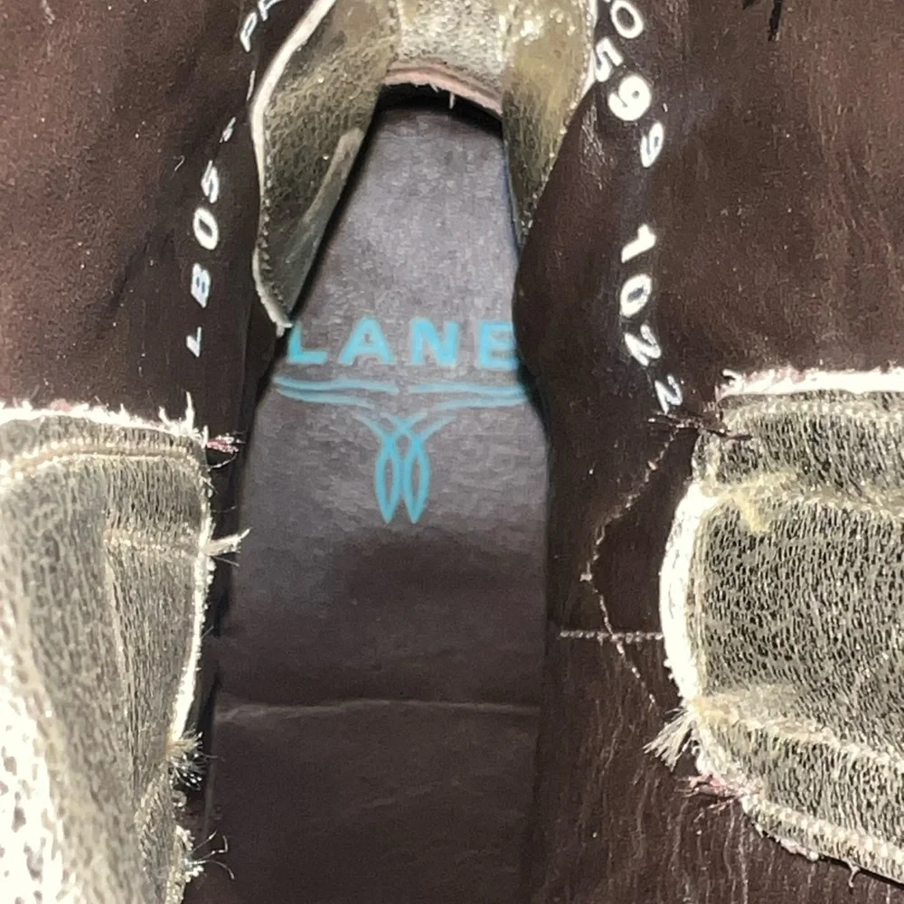 Lane Dolly Gold Boots with studs NWOB - Picture 8 of 9